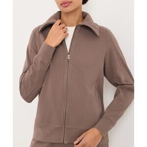 Pact Organic CloudKnit Jacket Deep Taupe-Size Large
